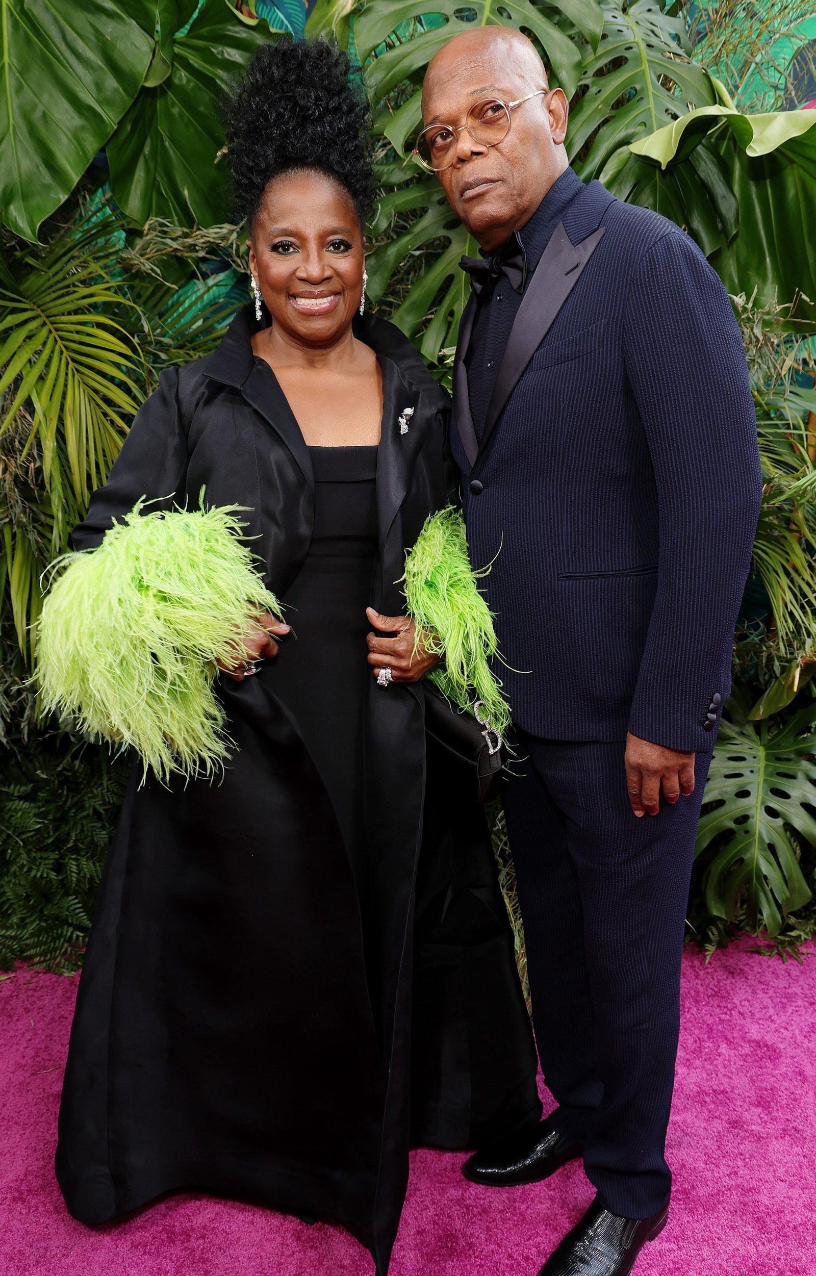 Samuel L. Jackson and LaTanya Richardson on Tony Awards red carpet