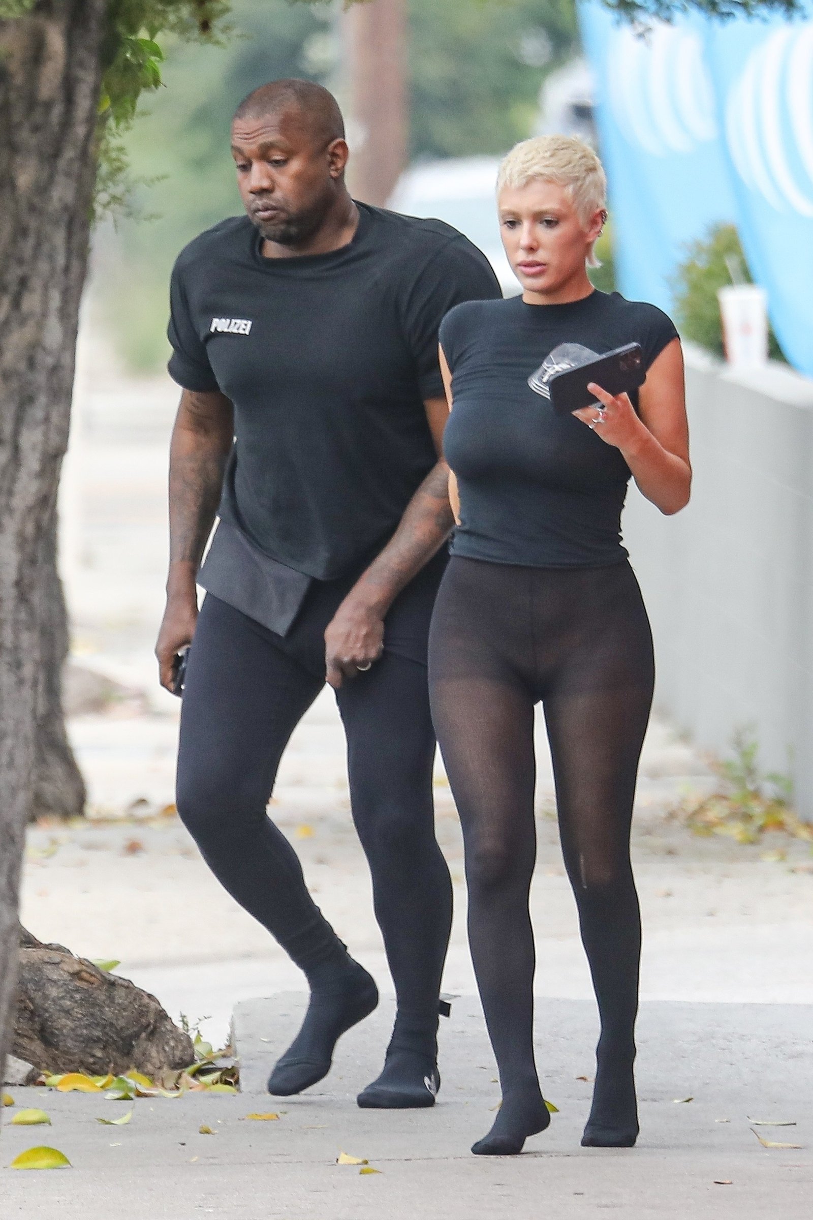 Kanye West and his "wife" Bianca Censori 