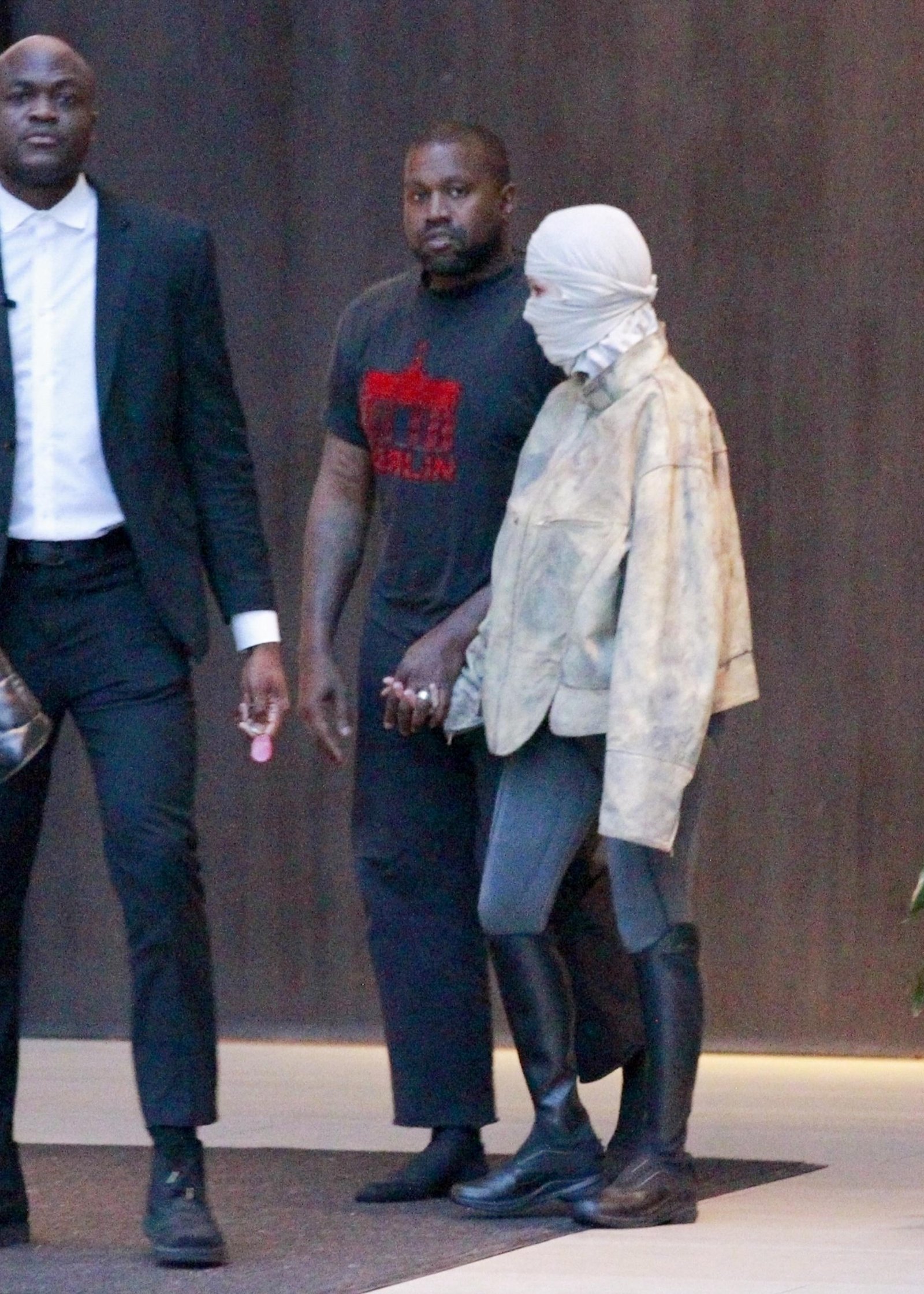 Kanye West and his "wife" Bianca Censori.