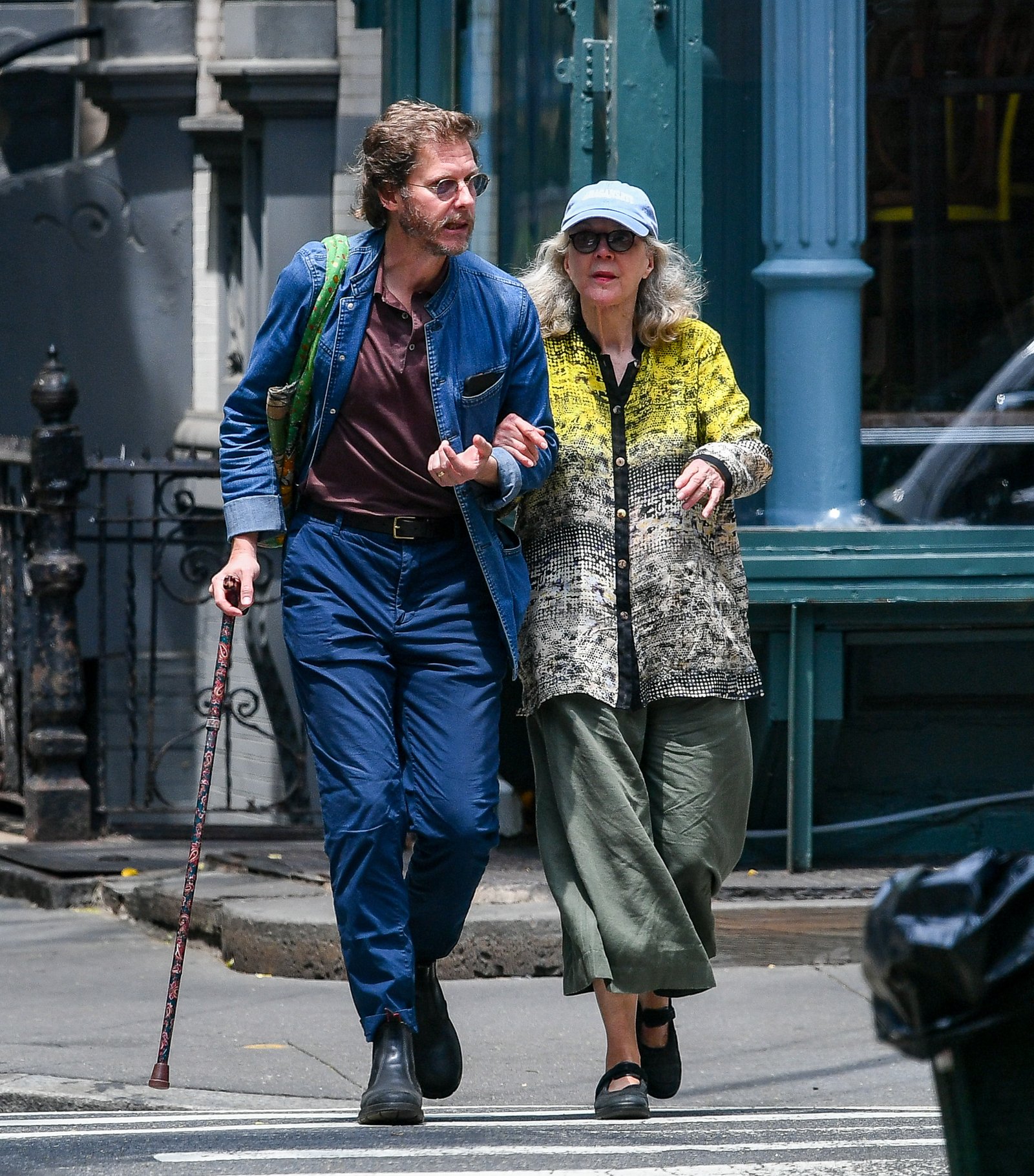 Blythe Danner and her son Jake Paltrow in New York City.