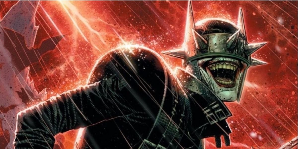The Batman Who Laughs chuckles as the world comes to an end.