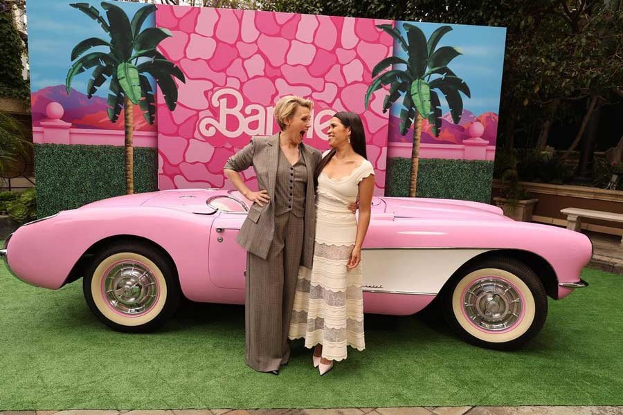 Margot Robbie And Ryan Gosling Steal The Show At Barbie Photocall In LA ...