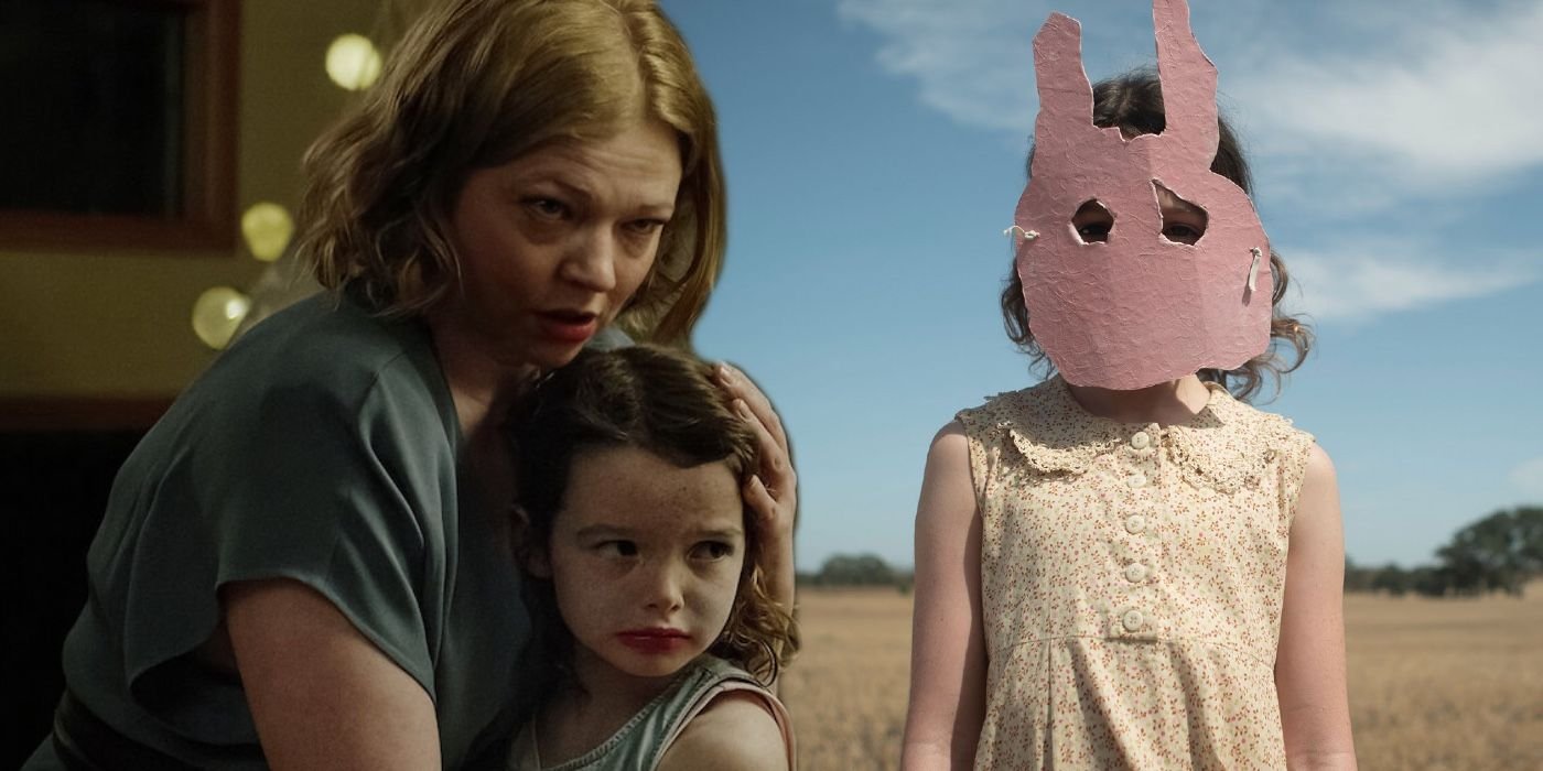 A composite image of Sarah and Mia from Run Rabbit Run 