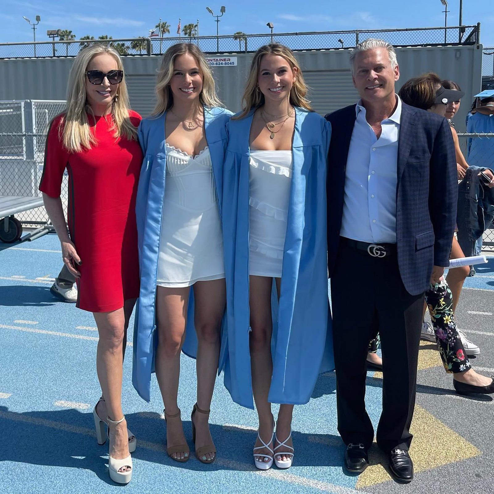 Shannon and David Beador with their twin daughters
