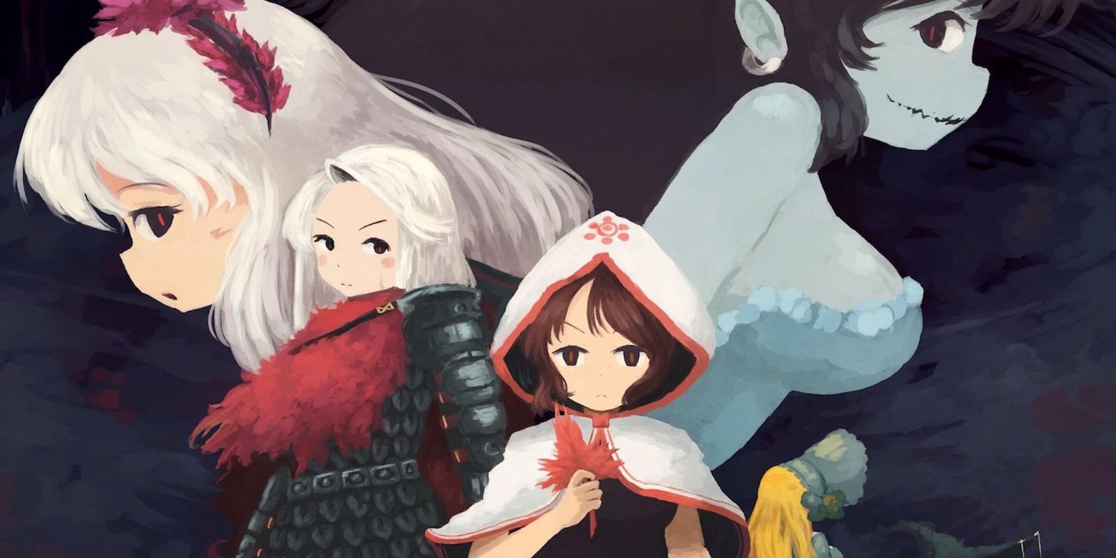 Promo art featuring characters from Momodora: Reverie Under The Moonlight