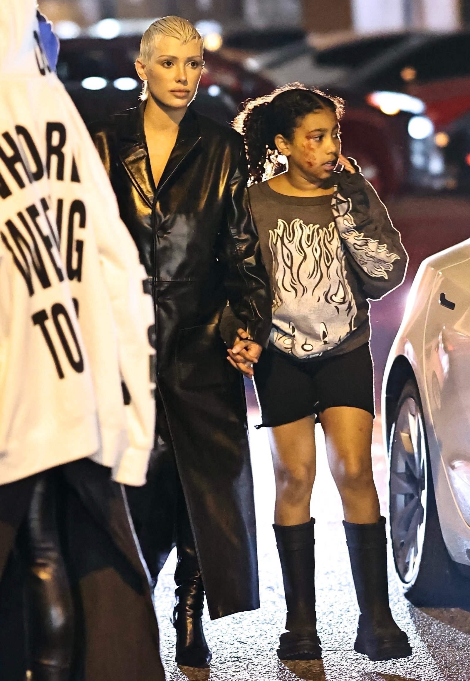 Kanye Wests Daughter North ‘wife Bianca Censori Hold Hands At His 46th Birthday Bash 
