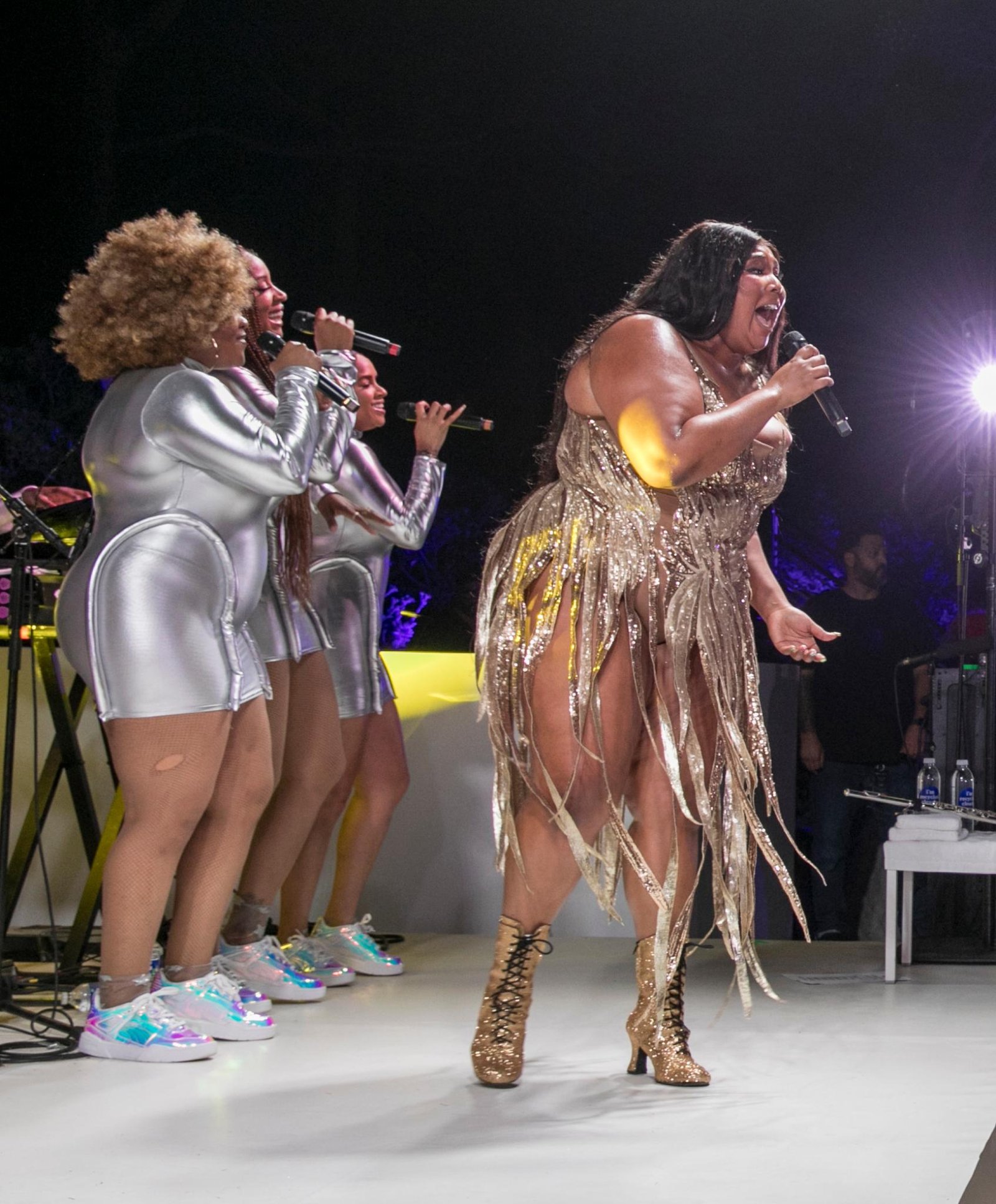 Lizzo performing at Cannes Lions.