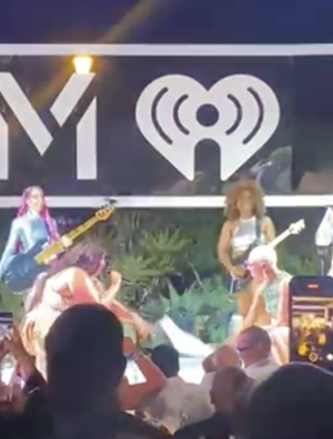 Tiffany Haddis twerking with Lizzo during Cannes Lions.