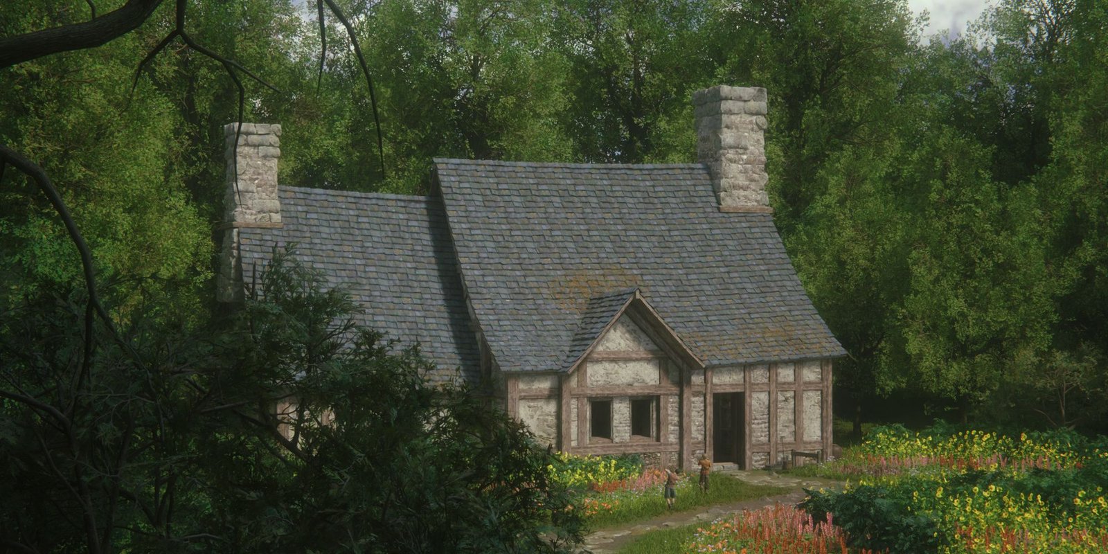 A forest cottage in Final Fantasy 16