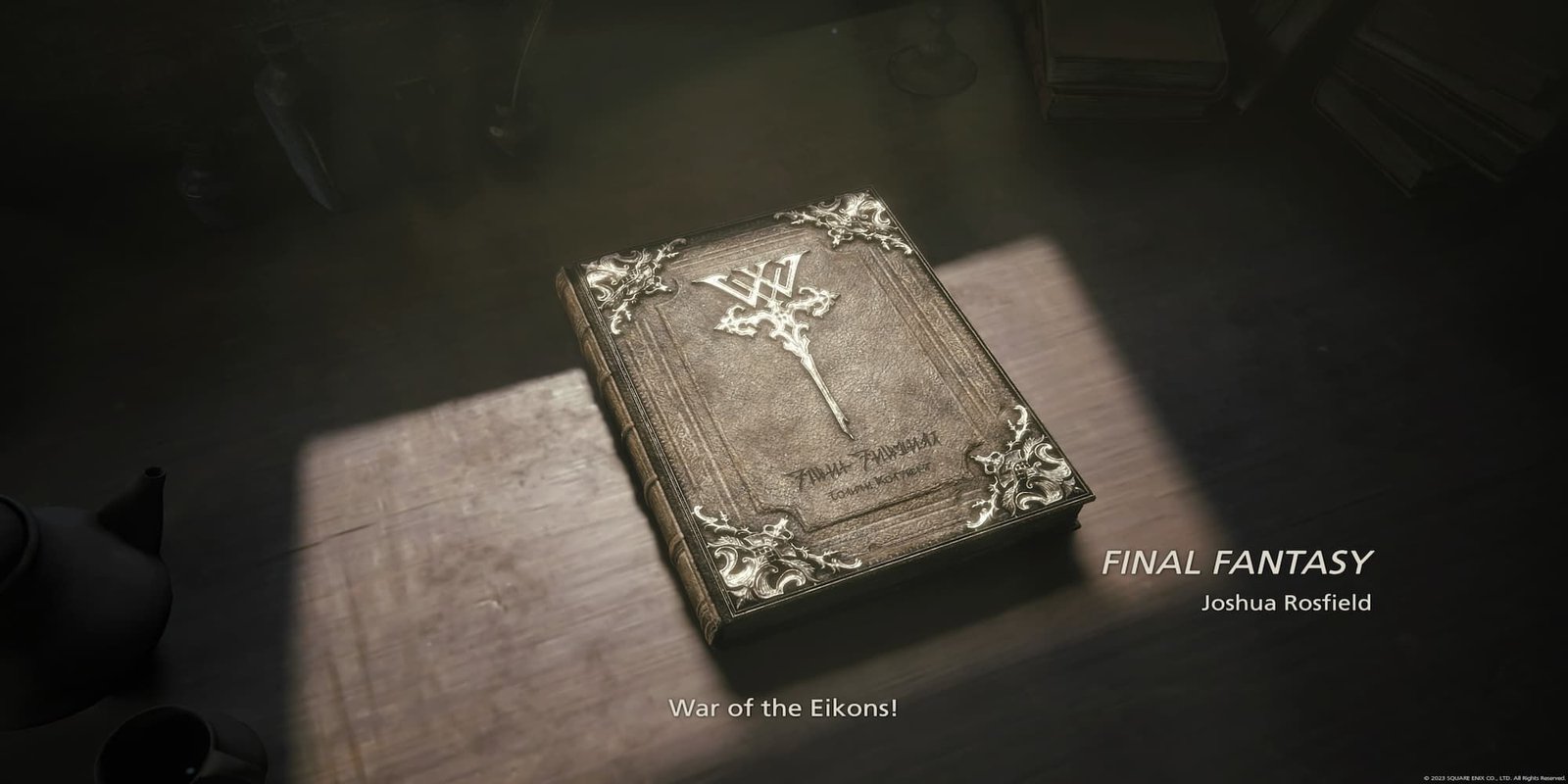 Joshua's Book Titled Final Fantasy 