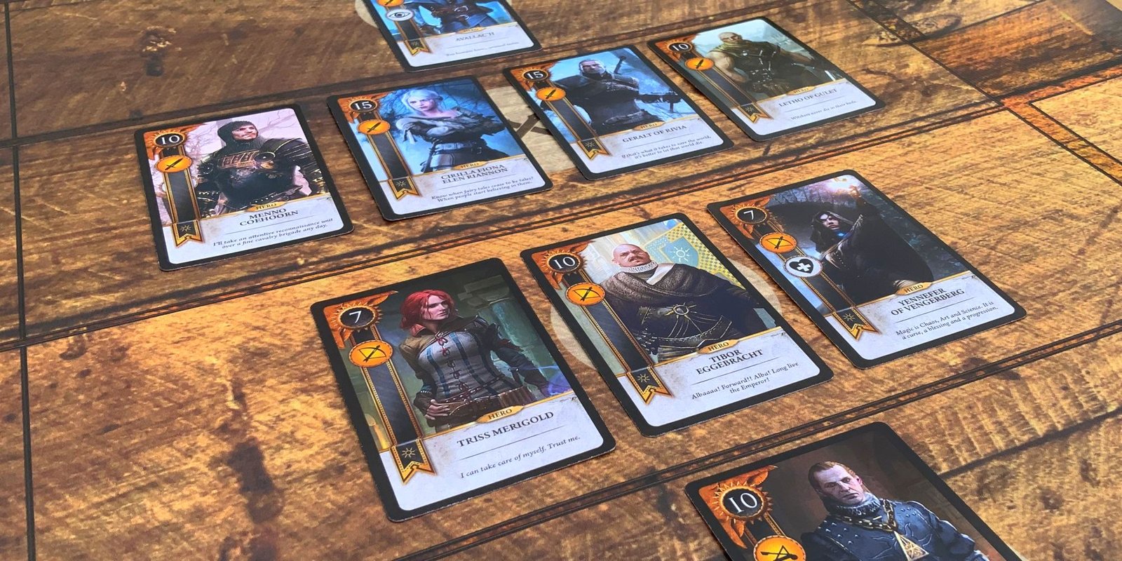 The Gold units in the Nilfgaard deck in Gwent from The Witcher 3