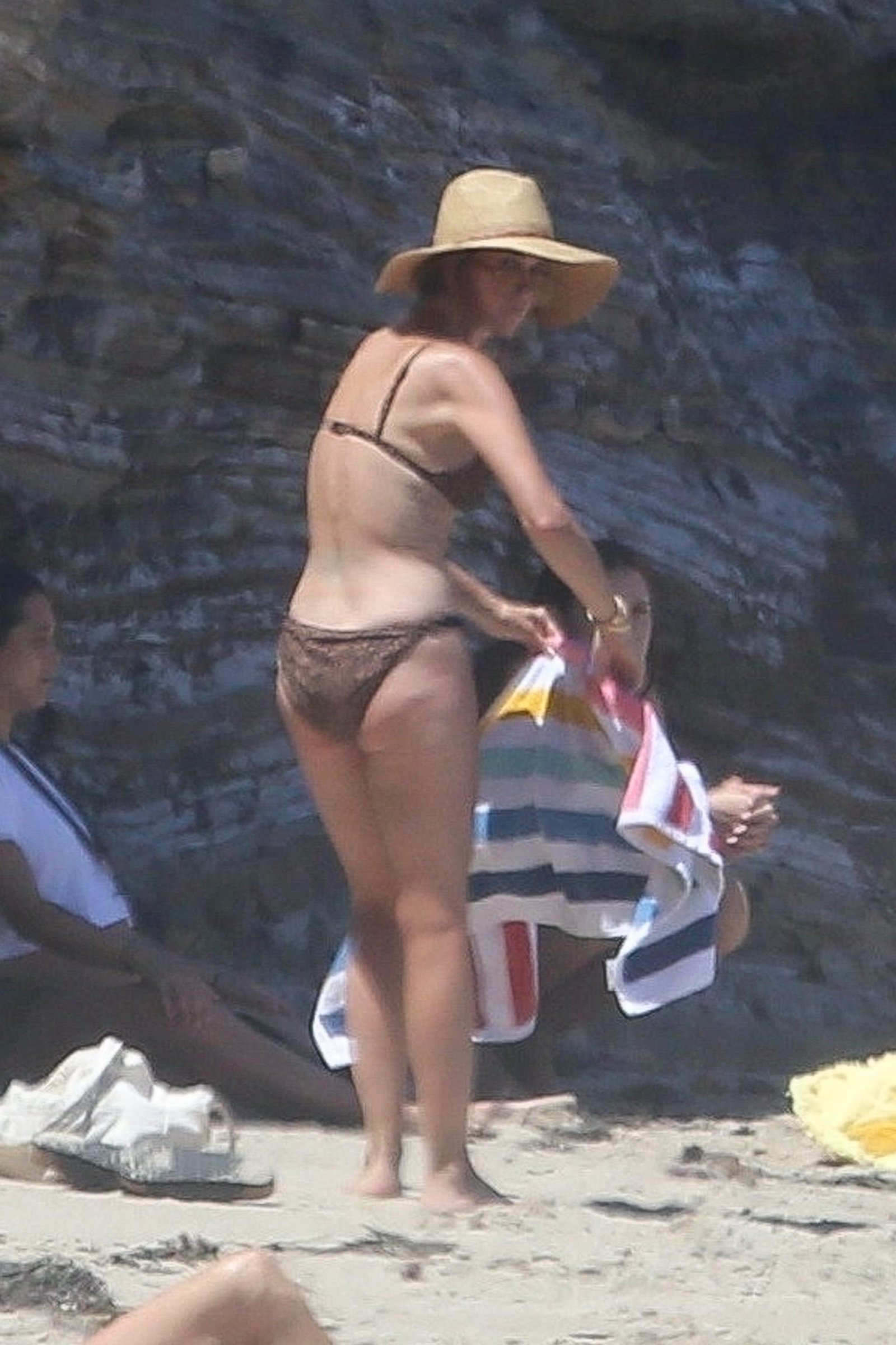 Kristen Wiig at the beach.