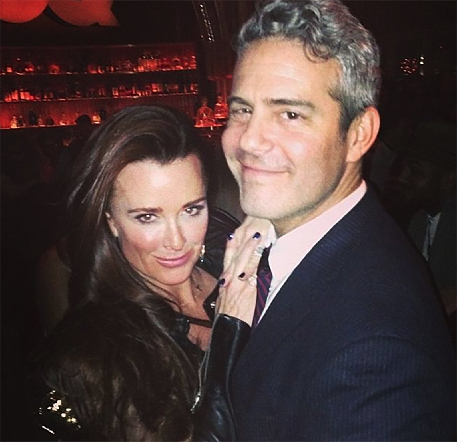 Kyle Richards and Andy Cohen.
