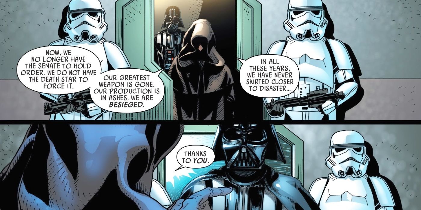 Palpatine Blaming Vader For Death Star
