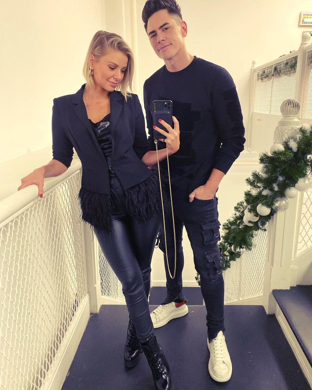 A mirror selfie of Ariana Madix and Tom Sandoval