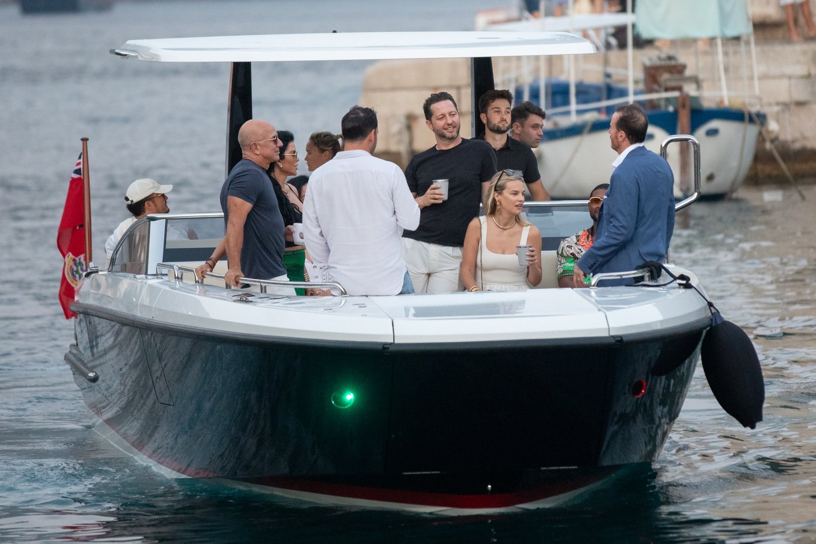 Katy Perry, Orlando Bloom and Jeff Bezos on a boat