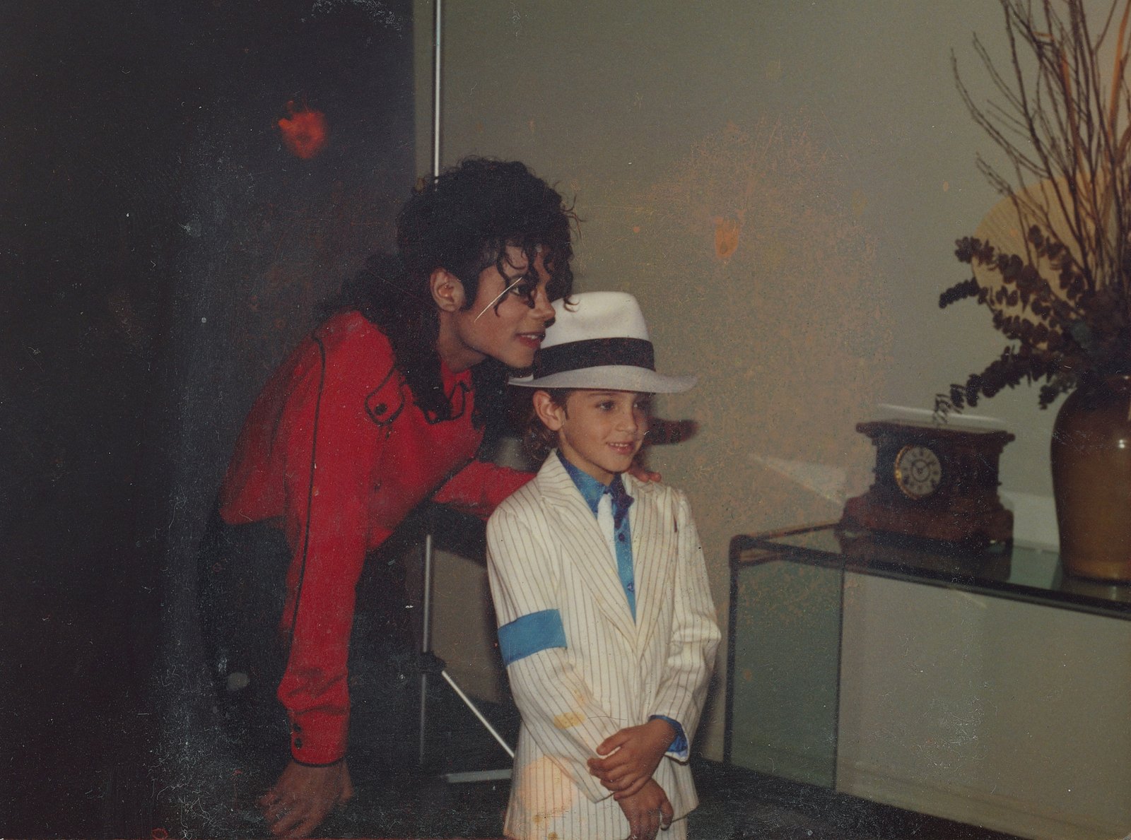 Wade Robson with Michael Jackson when he was a kid.