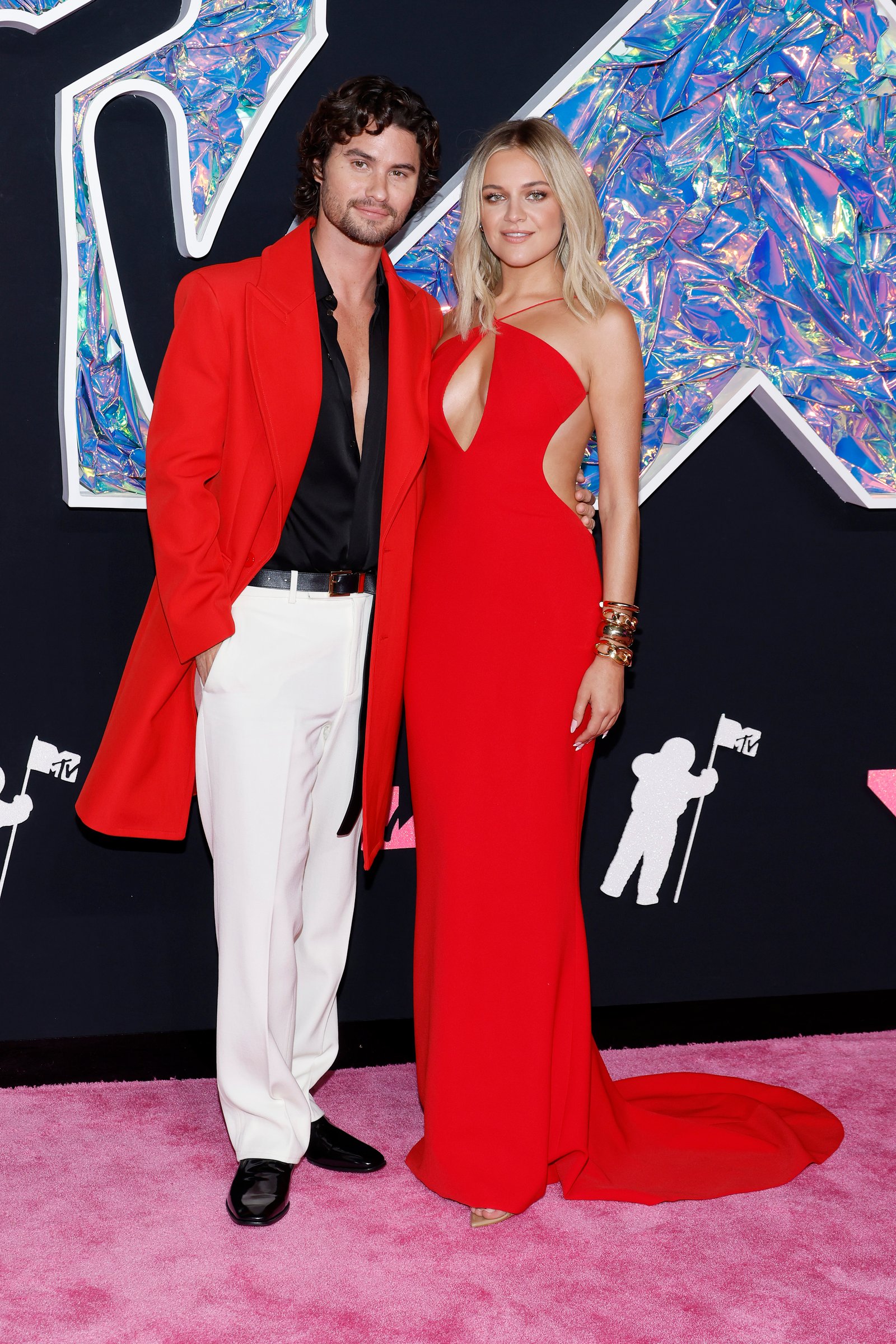 Chase Stokes and Kelsea Ballerini attend the 2023 MTV Video Music Awards